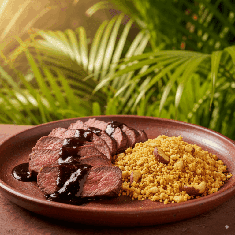 Alcatra ao Forno com Molho de Jabuticaba
