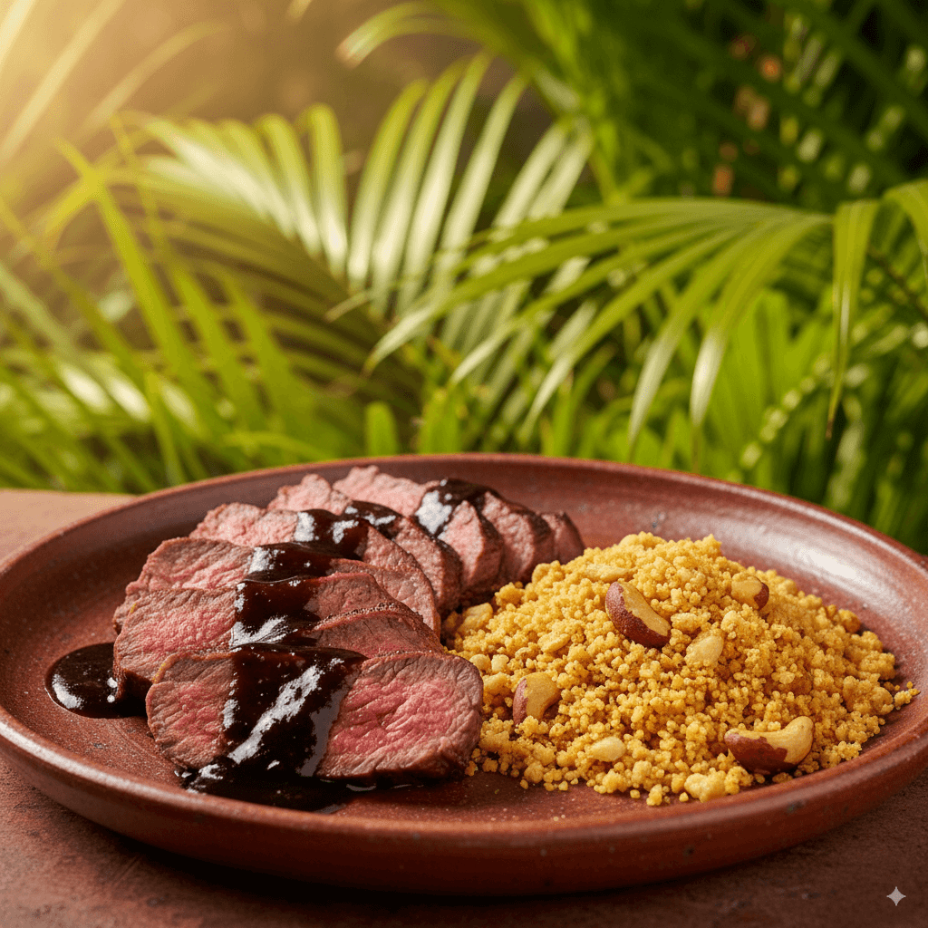 Alcatra ao Forno com Molho de Jabuticaba