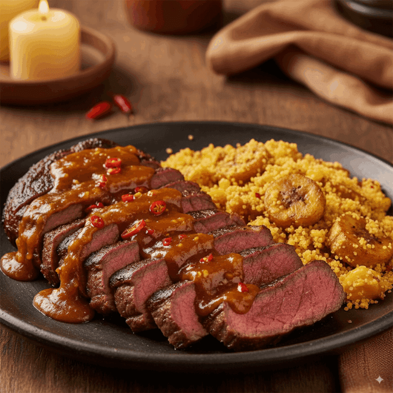 Cupim ao Forno com Molho de Goiabada Picante