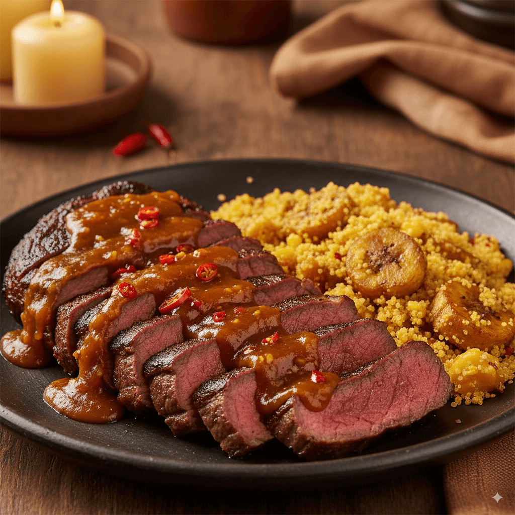 Cupim ao Forno com Molho de Goiabada Picante