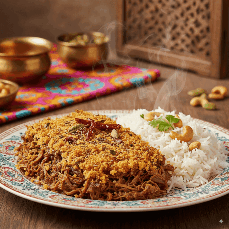 Cupim Desfiado ao Forno com Especiarias Indianas