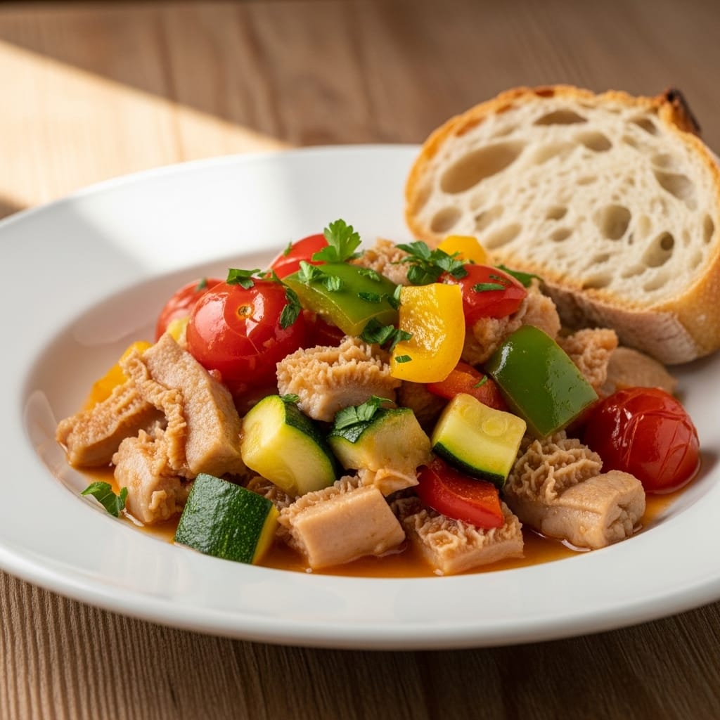Bucho com Legumes à Italiana