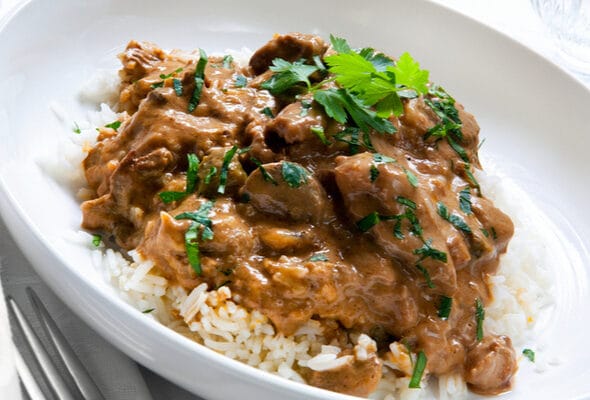 Strogonoff de Carne sem Creme de Leite