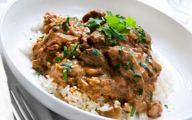 Strogonoff de Carne sem Creme de Leite